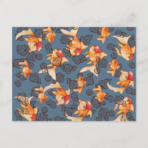 Fancy Oranda Goldfish Postcard