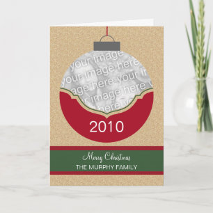 Fancy Ornament Photo Christmas Card