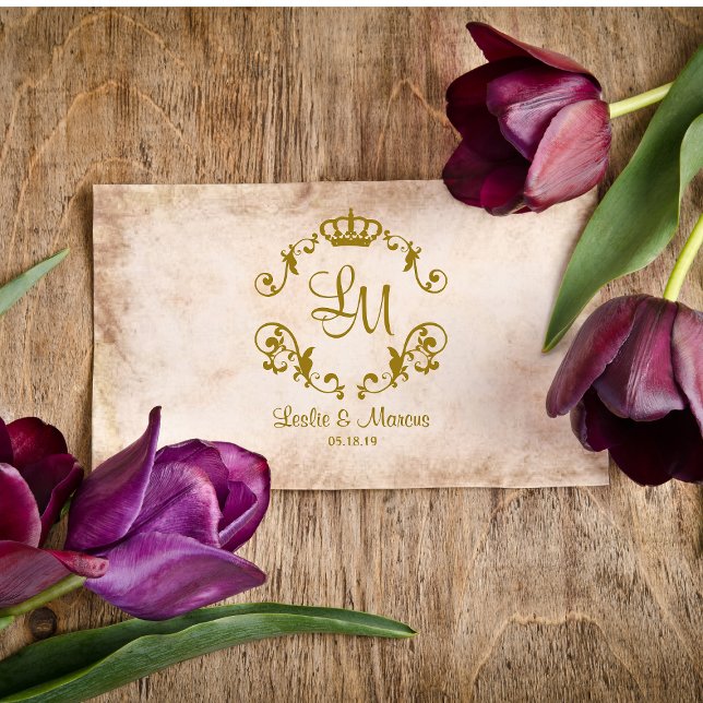 Fancy Ornamental Border Classic Royal Crown  Rubber Stamp (Creator Uploaded)