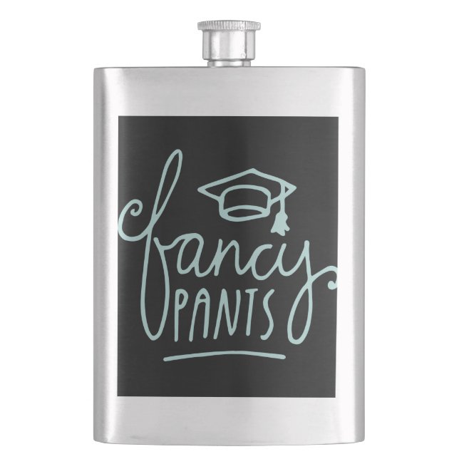 Fancy Pants Funny Grad Hip Flask (Front)