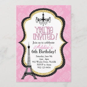 Fancy Paris Party Invitation