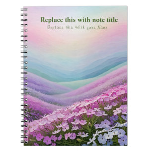 Fancy Pastel Floral Notebook