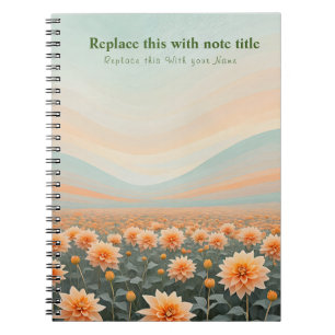 Fancy Pastel Floral Notebook
