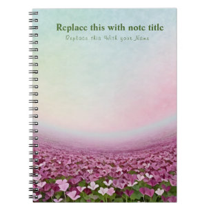 Fancy Pastel Floral Notebook