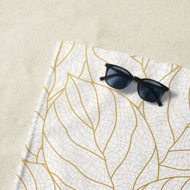 fancy pattern beach towel (In Situ)