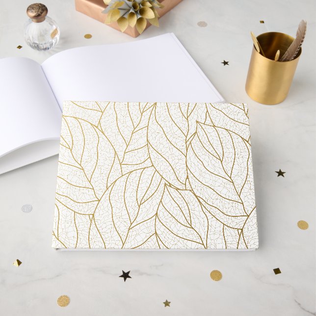 fancy pattern guest book (Front Open)