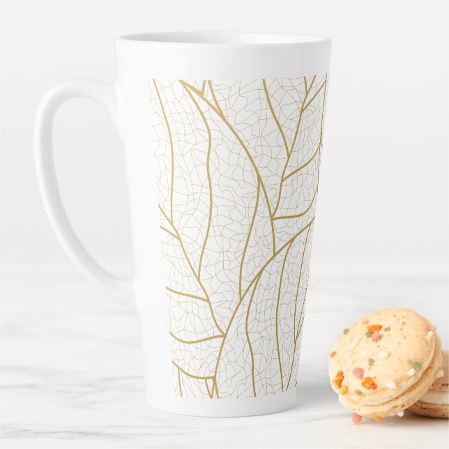 fancy pattern latte mug (In Situ)