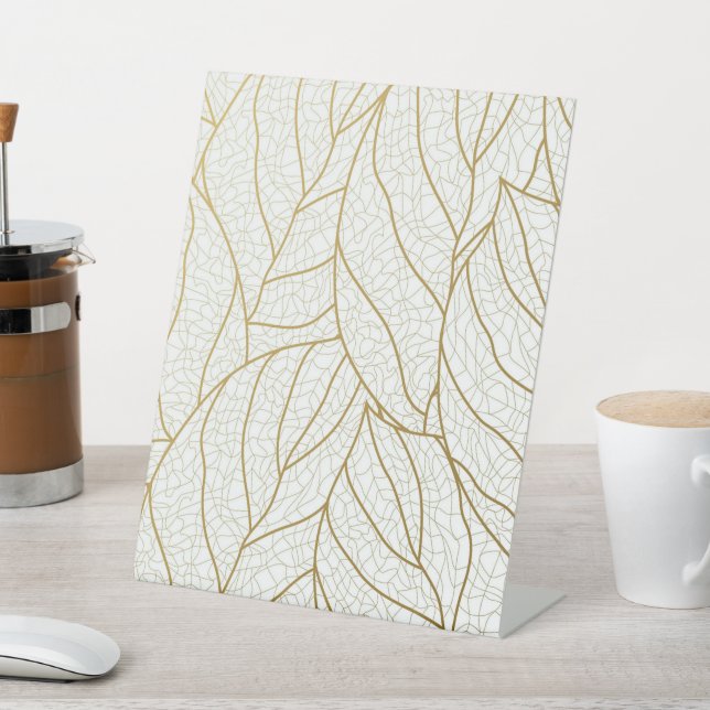 fancy pattern pedestal sign (In SItu)