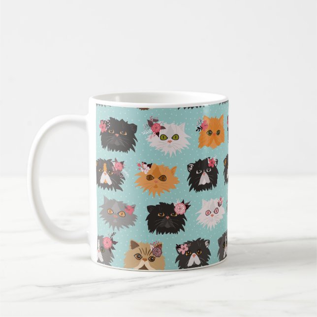 Fancy Persian Cats Coffee Mug (Left)
