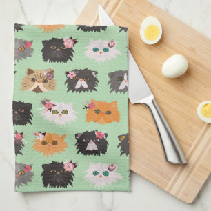 Fancy Persian Cats Tea Towel
