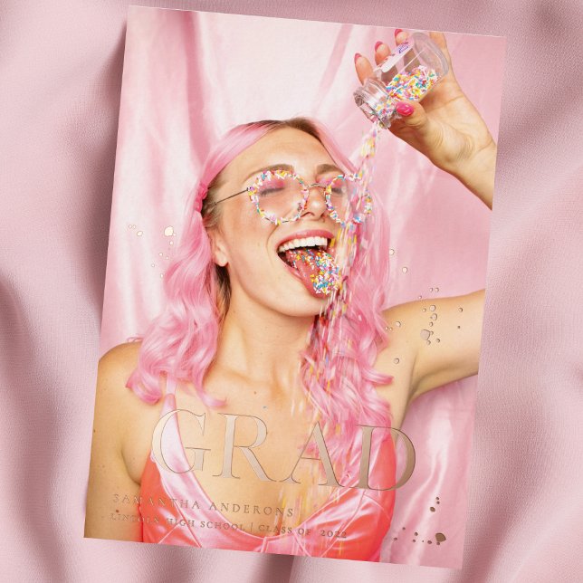 Fancy Photo | Grad | Rose Gold Real Foil (Creator Uploaded)