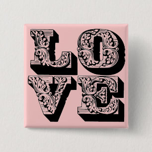 Fancy Pink Love Pin