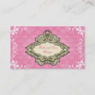 Fancy Pink Shabby Chic Botique Business Cards