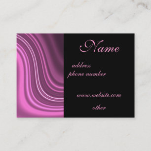 Fancy Pink Swirl Professional Business Cards