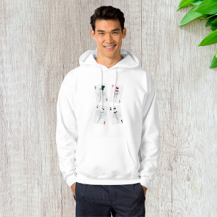 Fancy Playing Cards Mens Hoodie