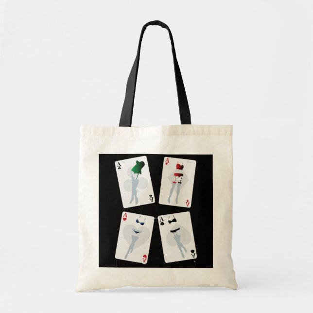 Fancy Playing Cards Tote Bag (Front)