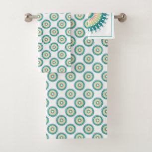 Fancy Polka Dots Bath Towel Set