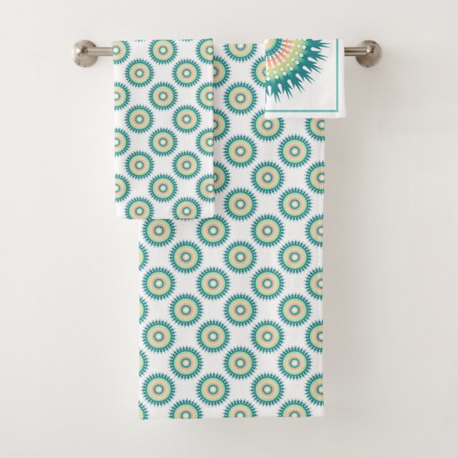 Fancy Polka Dots Bath Towel Set (Insitu)