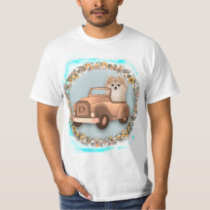 Fancy Pomeranian Car  T-Shirt