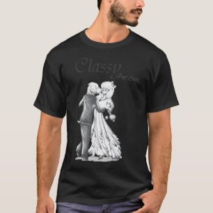 Fancy Poodle Dogs Waltz With Background Long T-Shirt