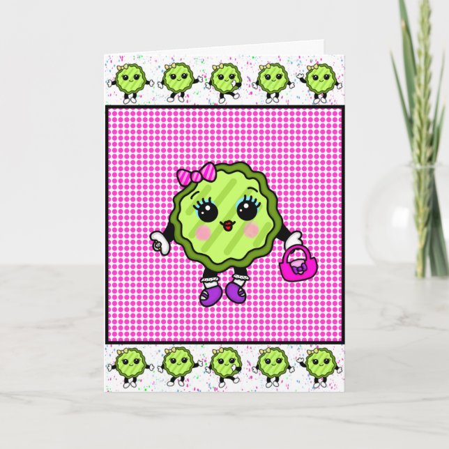 Fancy Posh Pickle | Funny Pickle Collection Card (Front)