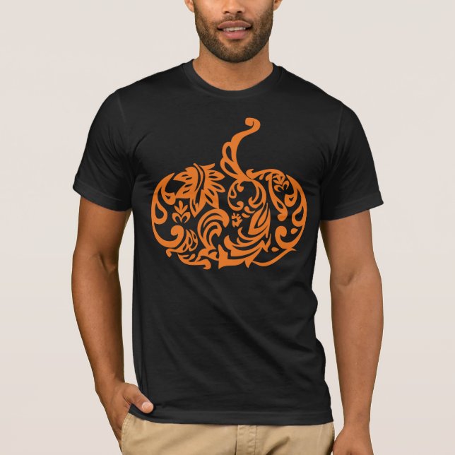 Fancy Pumpkin For Fall Halloween T-Shirt (Front)