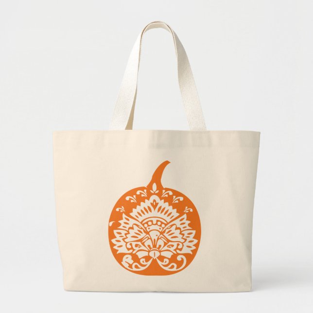 Fancy Pumpkin Tote (Front)