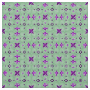 Fancy Purple and Green Fabric