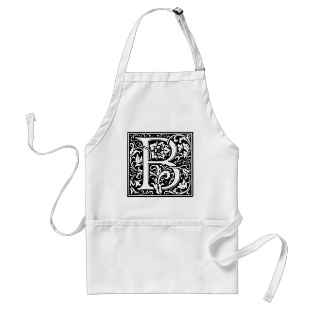 Fancy Renaissance Style Alphabet Letter B Standard Apron (Front)