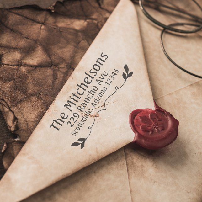 Fancy Return Address Rubber Stamp (Creator Uploaded)