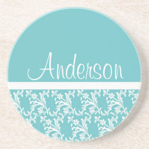 Fancy Robins Egg Blue Coaster