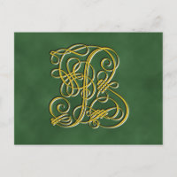 Fancy Royal Monogram Letter B