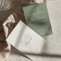 Fancy Sage Green Luxury Boho Modern Wedding
