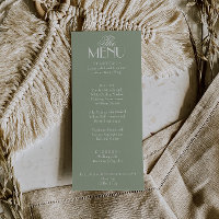 Fancy Sage Green White Old Money Boho Chic Wedding