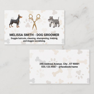 Fancy Scissors Doggies Business Card