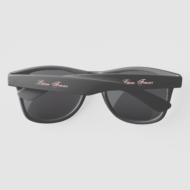Fancy Script Amazing Stylish Create Your Own Fab   Sunglasses (Back)