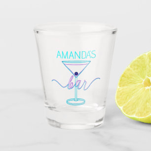 Fancy Script Fun Colours Fun Bar  Shot Glass