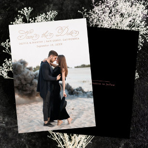 Fancy Script Save the Date