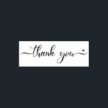 Fancy Script Thank You Heart Self-inking Stamp<br><div class="desc">The perfect way to put your mark thank you for any occasion! Message me if you need assistance or have any special requests.</div>