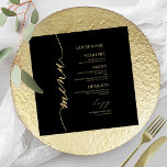 Fancy Script Wedding Menu Card For Plate<br><div class="desc">A simple chic calligraphy wedding menu card with guest name. PLEASE NOTE: customise this template one by one (adding the guest name ), and add each menu card separately to your cart. CUSTOMIZATION: If you need design customisation, please get in touch with me via chat; if you need information about...</div>
