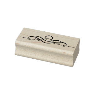 fancy scroll art stamp