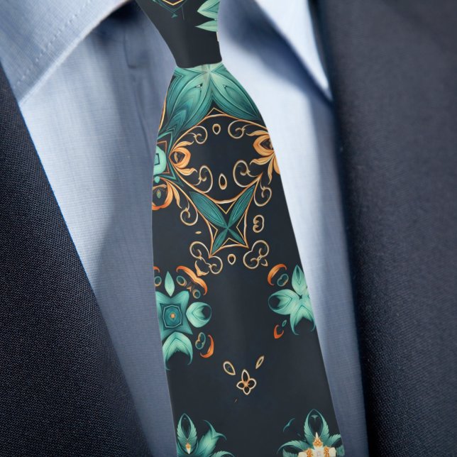 Fancy Scrolled Abstract Neck Tie (Creator Uploaded)