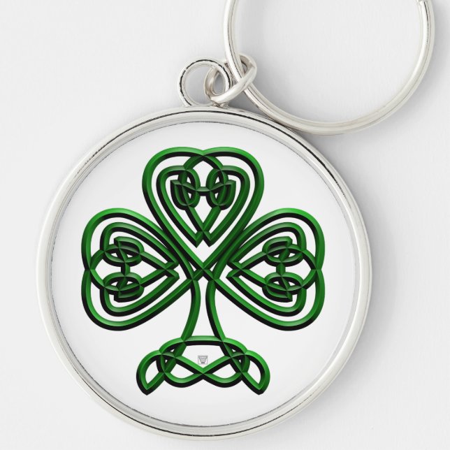Fancy Shamrock Key Ring (Front)