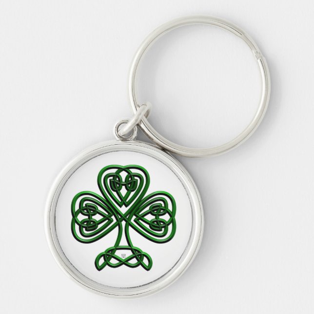 Fancy Shamrock Key Ring (Front)