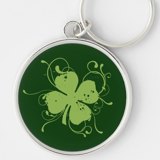 Fancy Shamrock Key Ring (Front)