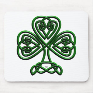Fancy Shamrock Mouse Pad