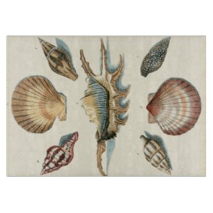 Fancy Shell Beach Cutting Board