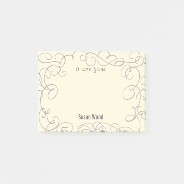 Fancy-Shmancy Custom Sticky Notes (Front)