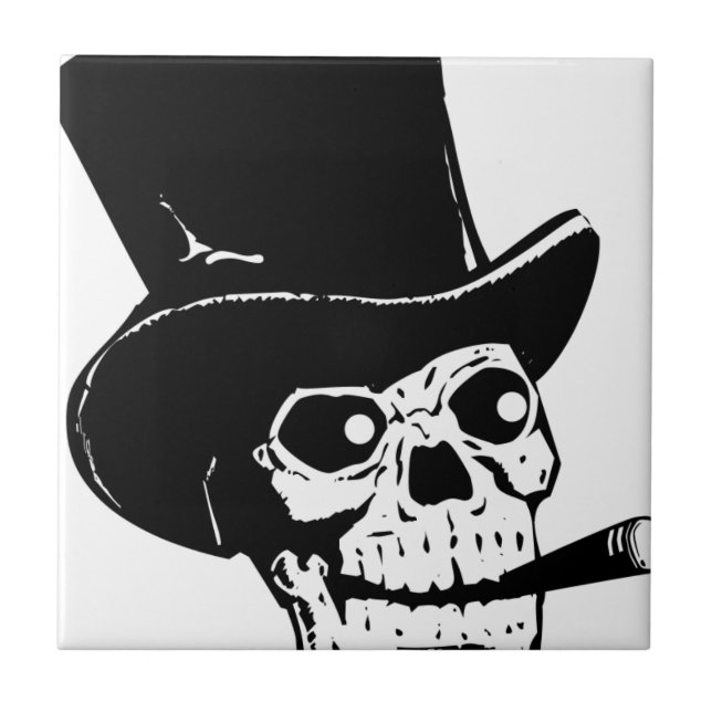 Fancy Skull Tile (Front)