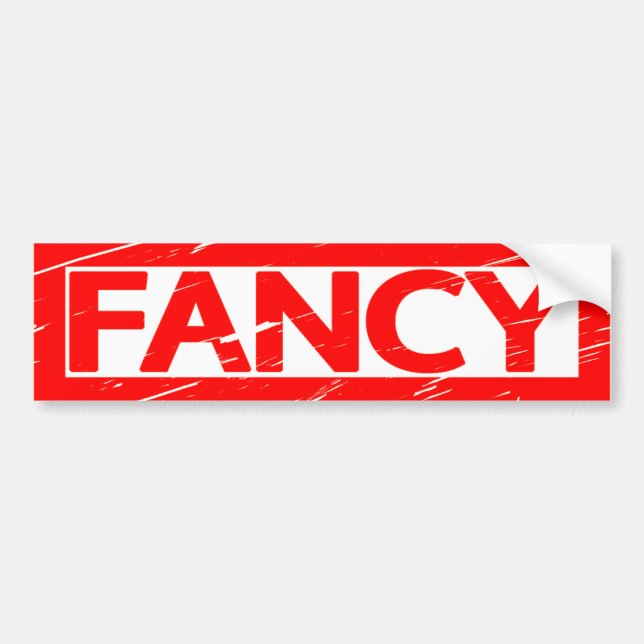 Fancy Stamp Bumper Sticker (Front)